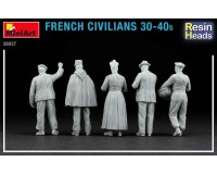 MA38037  French Civilians '30-'40s. Resin Heads