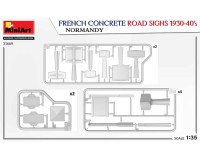 Сборная модель MiniArt Французские бетонные дорожные знаки (окрестности Парижа 1930-40 гг) 1:35 (MA35659)