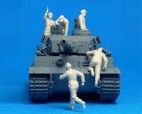 Сборные фигурки MiniArt Немецкий танковый экипаж, Франция 1944, специальное издание 1:35 (MA35252)