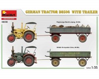Сборная модель MiniArt Немецкий сельскохозяйственный трактор D8506 с прицепом 1:35 (MA38038)