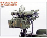 Збірна модель MiniArt счетверенний зенітна кулеметна установка M-4 Максим 1:35 (MA35211)