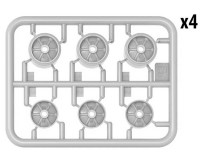Збірна модель MiniArt Набір Колес M3/M4. Зварені та штамповані Roadwheels Set. Welded Type And Pressed Type 1:35 (MA35220