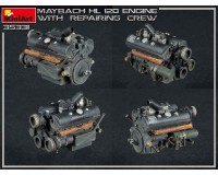 Збірна модель MiniArt Двигун Maybach HL 120 для Pz.III/IV з 2 ремонтниками 1:35 (MA35331)