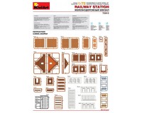 Сборная модель MiniArt железнодорожного вокзала 1:72 (MA72015)