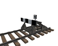 Сборная модель MiniArt Железнодорожные пути с тупиком, европейская колея 1:35 (MA35568)