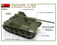 Сборная модель MiniArt Румынская 76-мм САУ Tacam T-60 с интерьером 1:35 (MA35240)