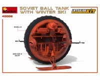 Збірна модель MiniArt радянського шаротанка на лижах і з інтер'єром 1:35 (MA40008)