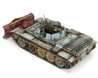 Сборная модель MiniArt Тяжелый гусеничный бронетранспортер на базе танка Т-54 с бульдозерным отвалом, с интерьером 1:35 (MA37028)