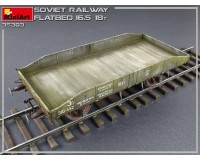 Збірна модель MiniArt Радянська залізнична платформа 16,5-18 тонн 1:35 (MA35303)