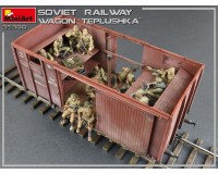 Збірна модель MiniArt Радянський залізничний вагон-теплушка 1:35 (MA35300)