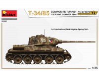 Збірні фігурки MiniArt Середній танк T-34-85 з композитною бронею 112 Plant. Summer 1944 Interior Kit 1:35 (MA35301)