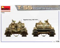 Сборная модель MiniArt Чехословацкий танк Т-55 с минным тралом КМТ-5М 1:35 (MA37092)