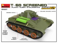 Збірна модель MiniArt T-60 Екранований танк (Сталінградський Тракторний Завод №264) З Інтер'єром 1:35 (MA35237)