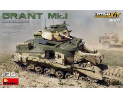 Збірна модель MiniArt Американський середній танк Grant Mk.I з інтер'єром 1:35 (MA35217)