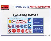 Збірна модель MiniArt Дорожні знаки в Афганістані 2000-х рр 1:35 (MA35640)