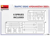 Сборная модель MiniArt Дорожные знаки в Афганистане 2000-х гг 1:35 (MA35640)