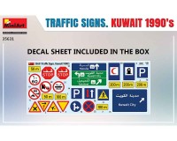 Збірна модель MiniArt Дорожні знаки Кувейта 1990-их рр 1:35 (MA35631)