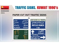 Збірна модель MiniArt Дорожні знаки Кувейта 1990-их рр 1:35 (MA35631)