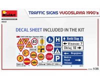 Збірна модель MiniArt Югославські дорожні знаки 1990-х рр. 1:35 (MA35643)