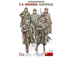 Збірна модель MiniArt Американські солдати у дощових накидках U.S. Soldiers Rainwear 1:35 (MA35245)