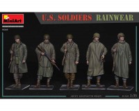 Сборные фигурки MiniArt Американские солдаты в дождевых накидках U.S. Soldiers Rainwear 1:35 (MA35245)