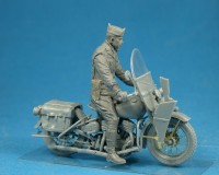 Сборная модель MiniArt Американский военный полицейский на мотоцикле 1:35 (MA35168)