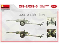 Збірна модель MiniArt Гармата ЗІС-2/ЗІС-3 з передком та бойовим розрахунком (2 в 1) 1:35 (MA35369)