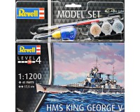 Подарунковий набір Revell з моделлю корабля HMS King George V 1: 1200 (RVL-65161)
