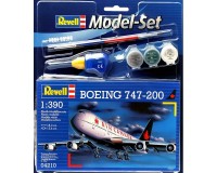 Подарунковий набір Revell з моделлю пасажирського літака Boeing 747-200 1: 390 (RVL-64210)