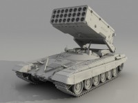 Збірна модель Зірка важка вогнеметних система «ТОС-1А» 1:72