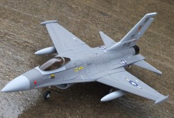 Винищувач на радіокеруванні FMS F-16 PNP Grey (776mm) (FMS005 Grey)