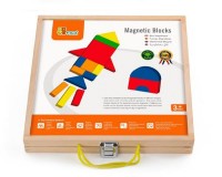 Набор магнитных блоков Viga Toys Формы и цвета (59687)