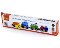 Набір для залізниці Viga Toys Поїзд-зоопарк (50822)