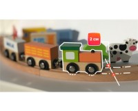 Дерев'яна залізниця Viga Toys 39 деталей (50266)