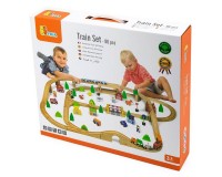 Дерев'яна залізниця Viga Toys 90 деталей (50998)