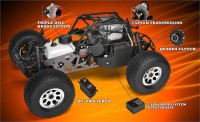 Автомобіль HPI Savage XL Octane 1: 8 монстр-трак 4WD бензин 2.4ГГц чорно-помаранчевий RTR