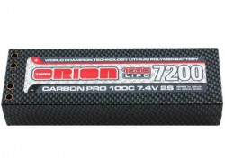 Аккумулятор Team Orion 7,4В(2s) 7200mAh Tubes-plug LiPo 100C Carbon Pro Hard Case