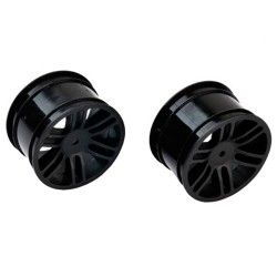Задние спицевые колесные диски Thunder Tiger для моделей 1/10 (2 шт) (черные)