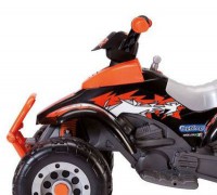Детский квадроцикл Peg-Perego T-REX (чёрно-оранжевый)
