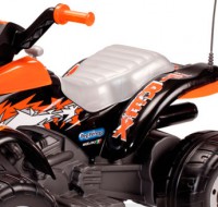 Детский квадроцикл Peg-Perego T-REX (чёрно-оранжевый)