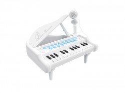 Детское пианино синтезатор Baoli с микрофоном 24 клавиши (белый)