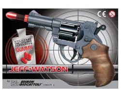 Пистолет EDISON Jeff Watson 19см 6-зарядный с пульками (459/21)