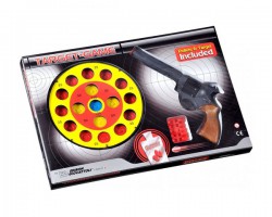 Пистолет EDISON Target Game 28см 8-зарядный с мишенью и пульками (485/22)