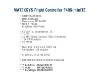 Полётный контроллер Matek F405 miniTE