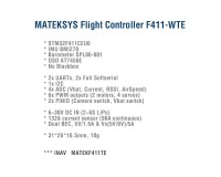 Полетный контроллер Matek F411-WTE