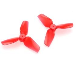 Пропелер HQProp 35mmX3 Micro Whoop Prop (2CW+2CCW) Poly Carbonate 1mm (Red)