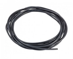 Провод силиконовый QJ 26 AWG (черный), 1 метр