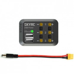 Розгалужувач живлення SkyRC SK-600114-02 з USB (DC MALE)