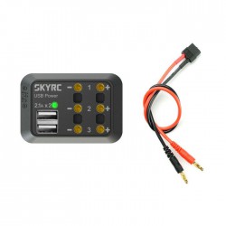 Розгалужувач живлення SkyRC SK-600114-01 з USB (банани)