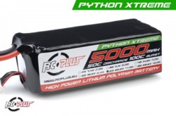 Акумулятор RC Plus PYTHON Li-Po 22.2V 5000 mAh 6S1P 55C T-plug Soft Case